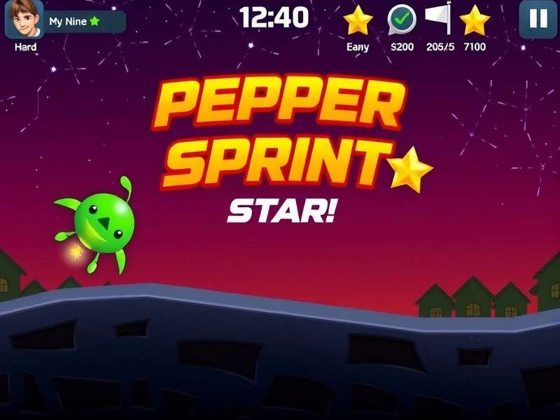 Pepper Sprint Star Game Screenshot